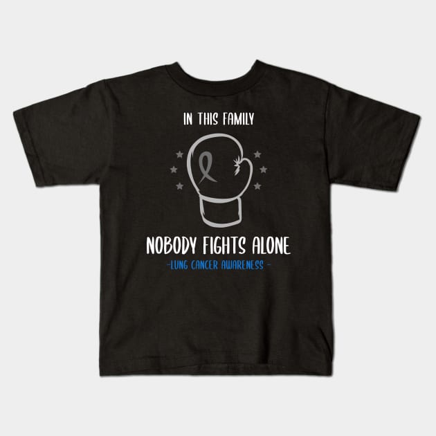 Lung Cancer Awareness Kids T-Shirt by Advocacy Tees